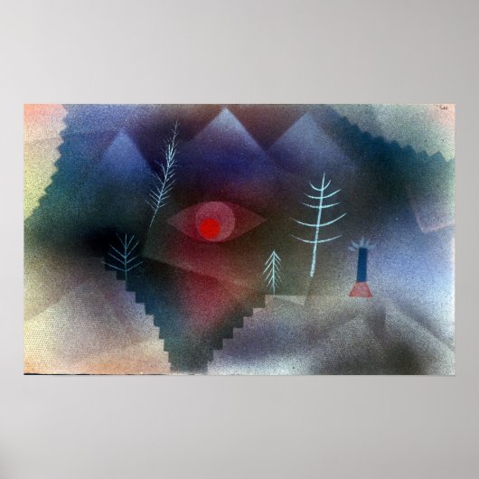 Paul Klee Glance van een landschap Poster (Voorkant)