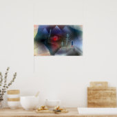 Paul Klee Glance van een landschap Poster (Keuken)