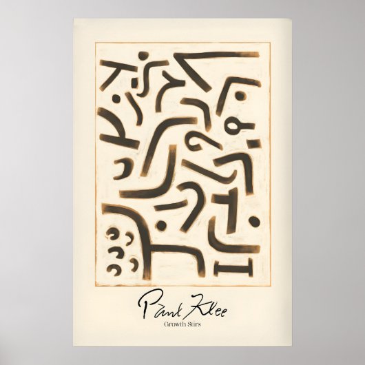 Paul Klee Groei Roert Abstracte Kunstprint Modern Poster (Voorkant)