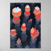 Paul Klee - Groei van de nacht Planten Poster (Voorkant)