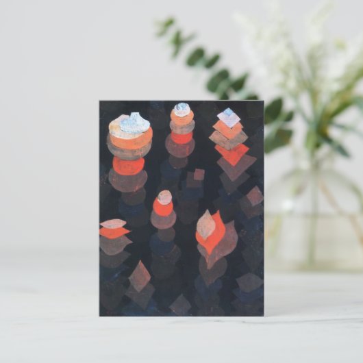 Paul Klee- Groei van de nachtelijke planten Briefkaart (Staand voorkant)