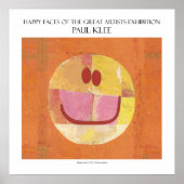 paul klee happy face poster 11 x 11 inch (Voorkant)