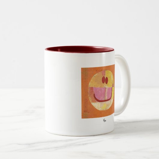 Paul Klee Happy Face Tweekleurige Koffiemok (Voorkant rechts)