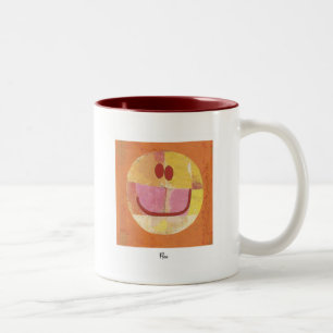 Paul Klee Happy Face Tweekleurige Koffiemok
