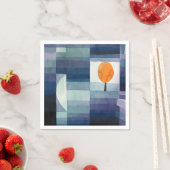 Paul Klee Harbinger van Autumn. Geometrische blauw Servet (Insitu)