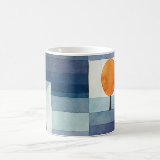 Paul Klee Harbinger van de herfst.  blauwe kunst Koffiemok (Center)