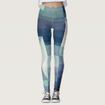 Paul Klee Harbinger van de herfst.  blauwe kunst Leggings<br><div class="desc">Paul Klee "The Harbinger of Autumn" leggings. Waterverf blauwe  kunst.</div>