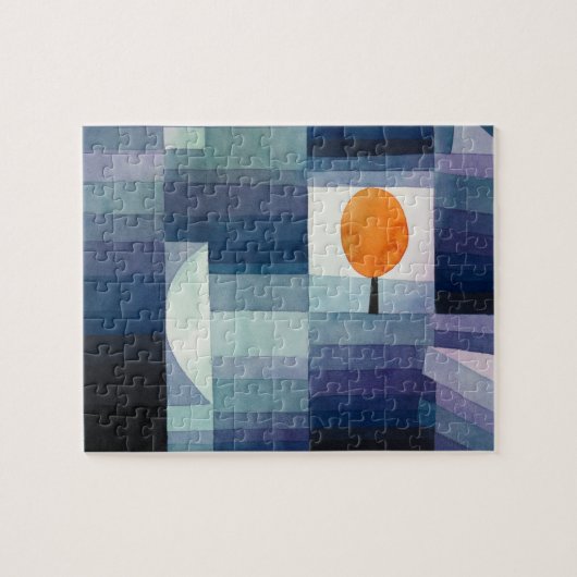 Paul Klee Harbinger van de herfst.  blauwe kunst Legpuzzel (Horizontaal)