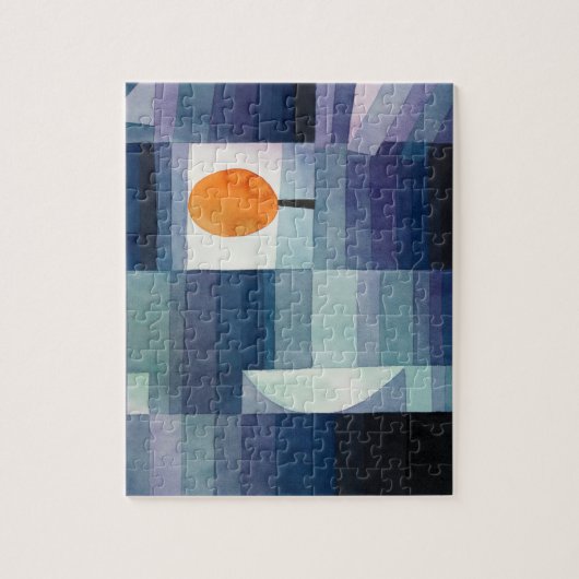 Paul Klee Harbinger van de herfst.  blauwe kunst Legpuzzel (Verticaal)