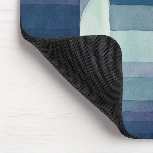 Paul Klee Harbinger van de herfst.  blauwe kunst Muismat (Hoek)