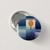 Paul Klee Harbinger van de herfst.  blauwe kunst Ronde Button 3,2 Cm (Voorkant /achterkant)