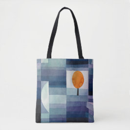 Paul Klee Harbinger van de herfst.  blauwe kunst Tote Bag