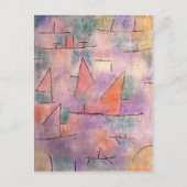Paul Klee- Harbour met zeilschepen Briefkaart (Voorkant)