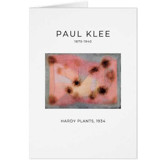 Paul Klee, Hardy Planten (1934) - Fine Art Kaart (Voorkant)