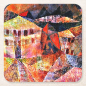 Paul Klee, Het Hotel, Kartonnen Onderzetters (Voorkant)