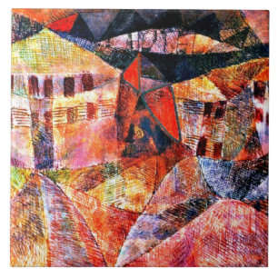 Paul Klee - Het Hotel, Tegeltje