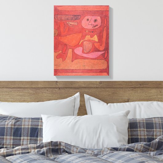 Paul Klee, het Man van Verwardheid (1939) - Kunst Canvas Afdruk (Insitu (Slaapkamer))