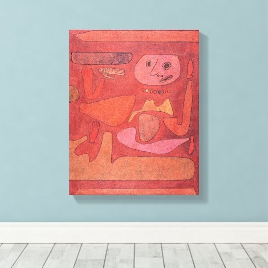 Paul Klee, het Man van Verwardheid (1939) - Kunst Canvas Afdruk (Insitu (Houten vloer))
