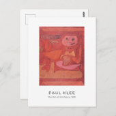 Paul Klee, het Man van Verwardheid - Abstracte Kun Briefkaart (Voorkant / Achterkant)