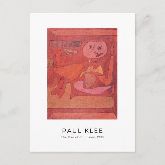 Paul Klee, het Man van Verwardheid - Abstracte Kun Briefkaart (Voorkant)
