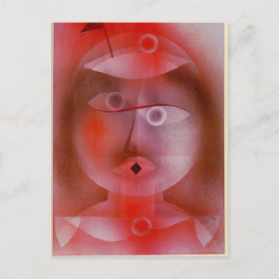 Paul Klee: Het masker met de kleine vlag Briefkaart