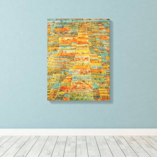 Paul Klee Highways en Byways Poster Canvas Afdruk (Insitu (Houten vloer))