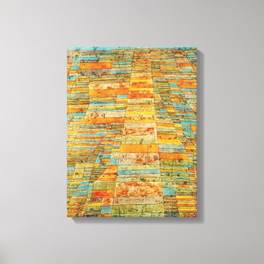 Paul Klee Highways en Byways Poster Canvas Afdruk (Voorkant)