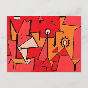 Paul Klee - Hitte, populair kunstwerk, Briefkaart