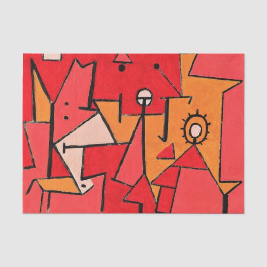 Paul Klee - Hitte, Tissuepapier (Voorkant)