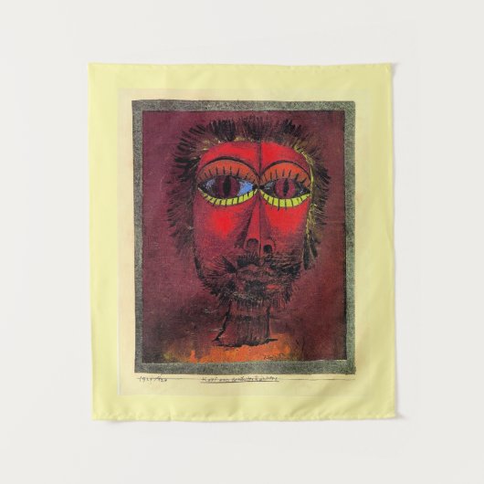 Paul Klee, hoofd van Bandit, Wandkleed (Voorkant)
