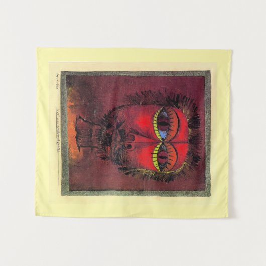 Paul Klee, hoofd van Bandit, Wandkleed (Voorkant (horizontaal))