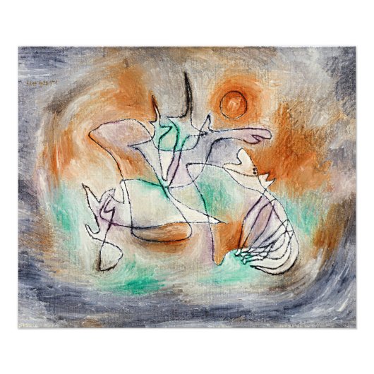 Paul Klee - Huilende Hond, Foto Afdruk (Voorkant)