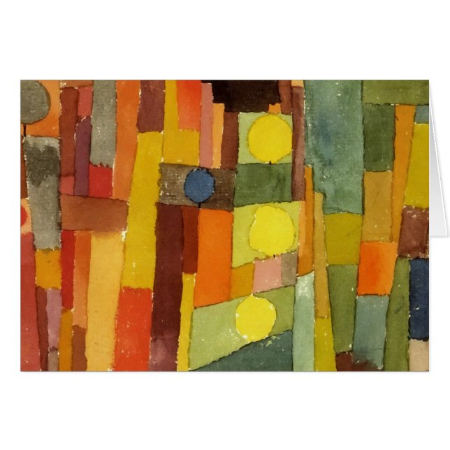 Paul Klee in de stijl van de Kairouan Waterverf Ar (Voorkant Horizontaal)