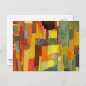 Paul Klee in de stijl van de Kairouan Waterverf Ar Briefkaart (Voorkant / Achterkant)