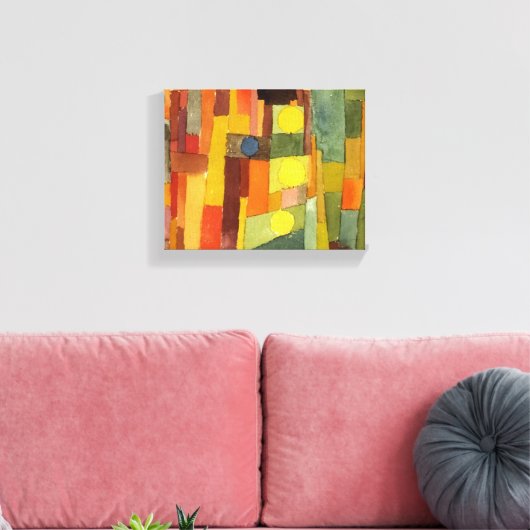 Paul Klee in de stijl van de Kairouan Waterverf Ar Canvas Afdruk (Insitu (Woonkamer))