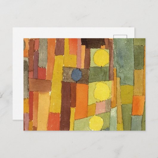 Paul Klee in de stijl van Kairouan Briefkaart (Voorkant / Achterkant)