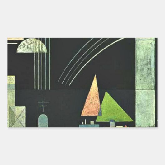 Paul Klee — In Ruste, Rechthoekige Sticker (Voorkant)