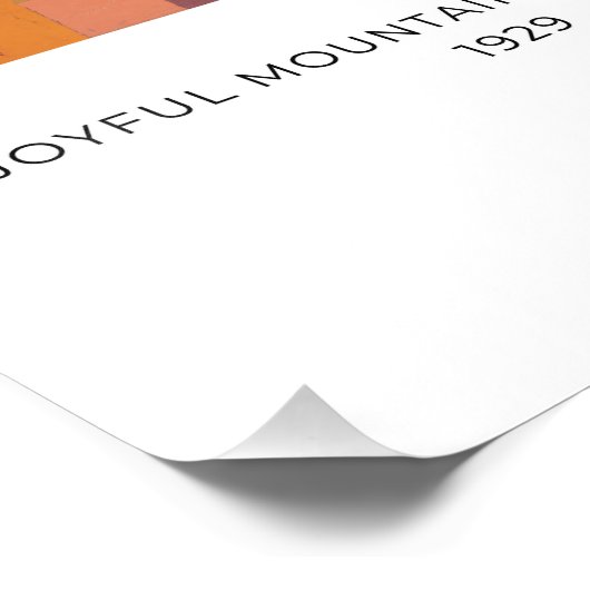 Paul Klee, Joyful Mountain Landscape, Abstracte ku Foto Afdruk (Hoek)