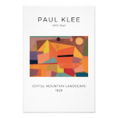 Paul Klee, Joyful Mountain Landscape, Abstracte ku Foto Afdruk (Voorkant)