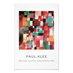 Paul Klee, kleurrijke moderne Abstracte kunst Foto Afdruk