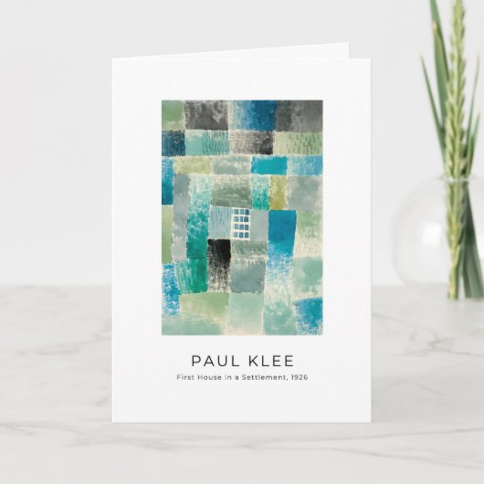 Paul Klee, kleurrijke moderne Abstracte kunst Kaart (Voorkant)