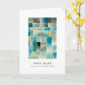 Paul Klee, kleurrijke moderne Abstracte kunst Kaart (Gele Bloem)