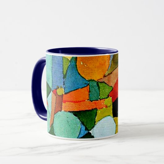 Paul Klee: Kleurvormen Abstracte kunst Mok (Voorkant links)