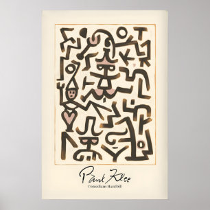 Paul Klee Komieken Handbill Abstracte Figuren Poster