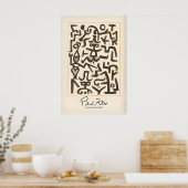 Paul Klee Komieken Handbill Abstracte Figuren Poster (Keuken)