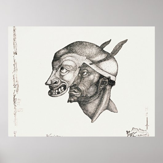 Paul Klee kunst, Komiker, Poster (Voorkant)