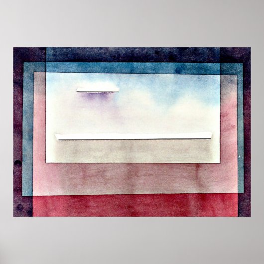 Paul Klee kunst: Rustend, schilderij van Paul Klee Poster (Voorkant)