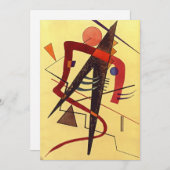 Paul Klee-kunst: warm, beroemd abstract schilderij Feestdagenkaart (Voorkant / Achterkant)