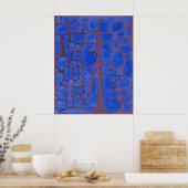 Paul Klee, Laat in de avond uitkijkend... Poster (Keuken)