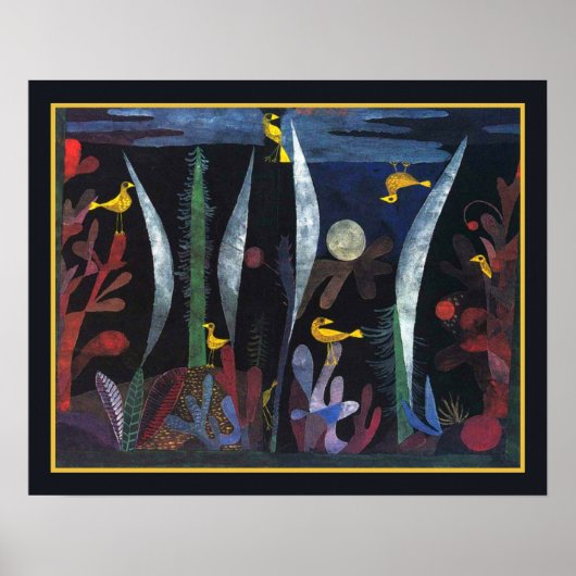 Paul Klee "Landscape with Yellow Birds" ca. 1923 Poster (Voorkant)